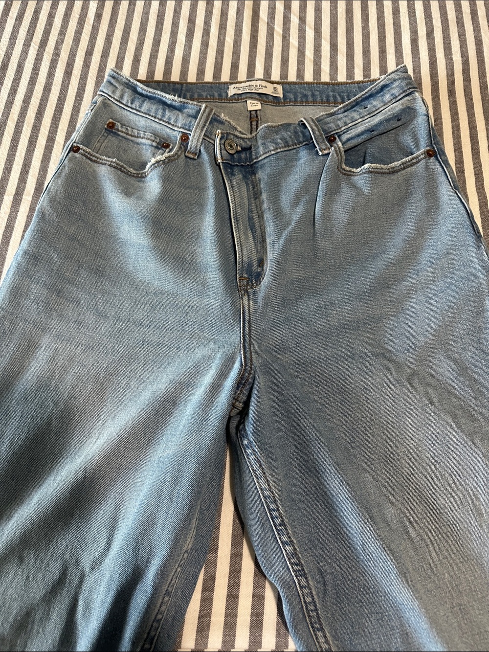 Abercrombie & Fitch Light Blue Slim Straight Jeans